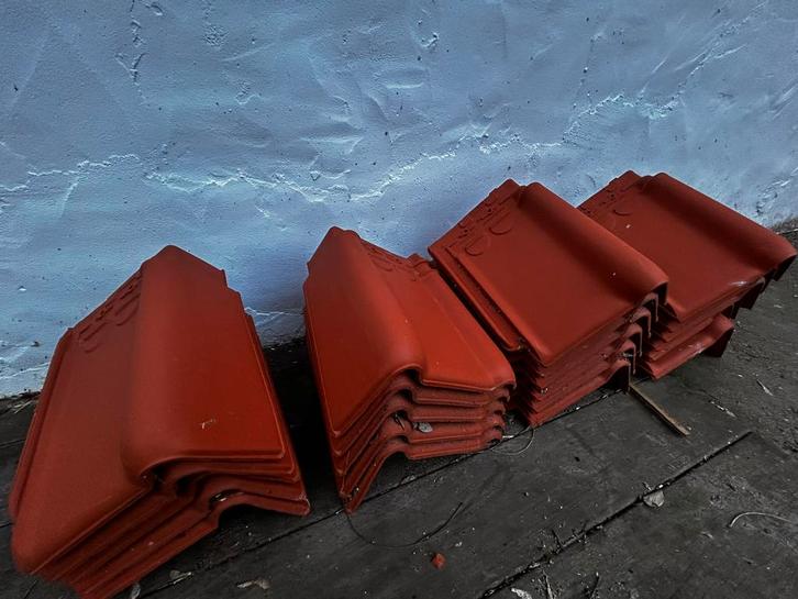 Nieuwe en recup kantpannen stormpan 44, Doe-het-zelf en Bouw, Dakpannen en Dakbedekking, Nieuw, Dakpannen, Steen of Klei, Rood