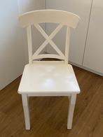 Keukenstoelen wit, Deux, Enlèvement, Utilisé, Bois