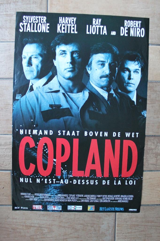 filmaffiche Sylvester Stallone Copland 1997 filmposter, Verzamelen, Posters, Zo goed als nieuw, Film en Tv, A1 t/m A3, Rechthoekig Staand
