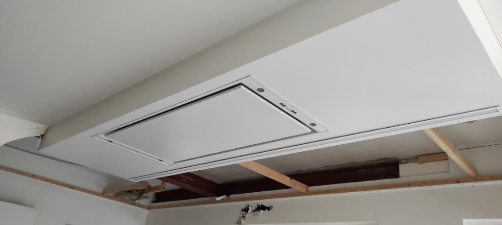 Inbouwdampkap Novy - Pureline 6841, Ophalen, Zo goed als nieuw, Inbouw, Eilandschouwkap