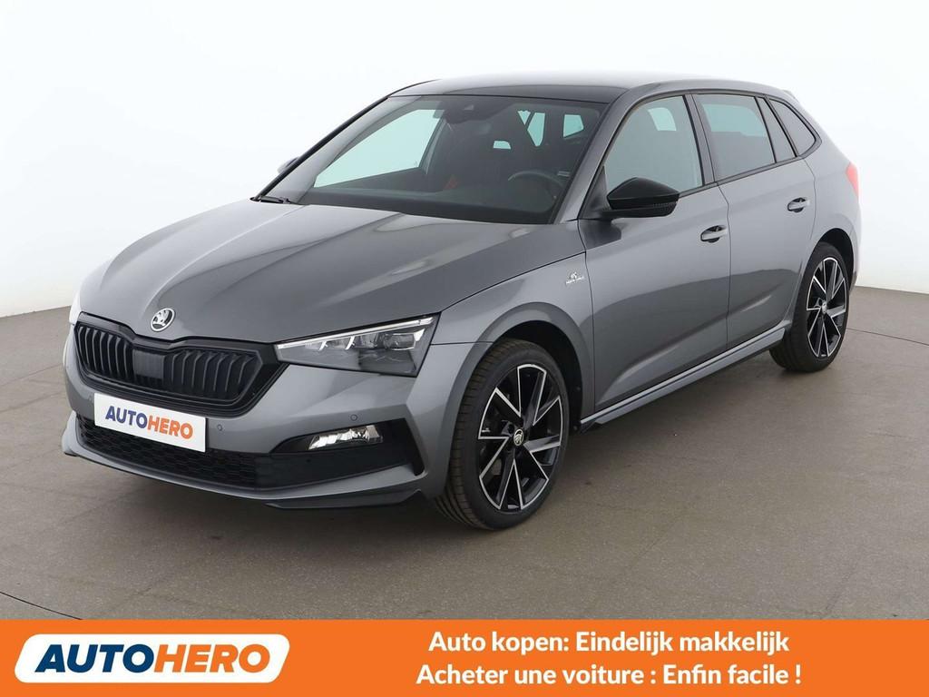 Skoda Scala 1.0 TSI Monte Carlo (automatique), Autos, Skoda, Argent ou Gris, Euro 6, Noir, 5 portes