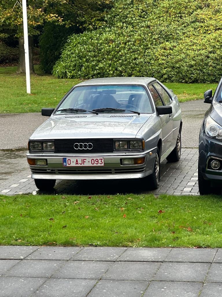 Audi (Ur) quattro coupe 1982, Auto's, Audi, Particulier, Coupe, Benzine, Handgeschakeld, Zilver of Grijs, Bruin, Velours, Vierwielaandrijving