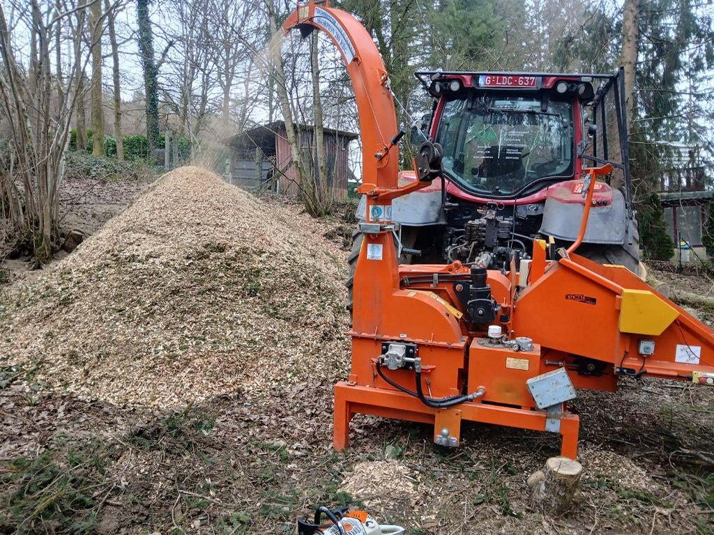 Broyeur à plaquettes, Enlèvement