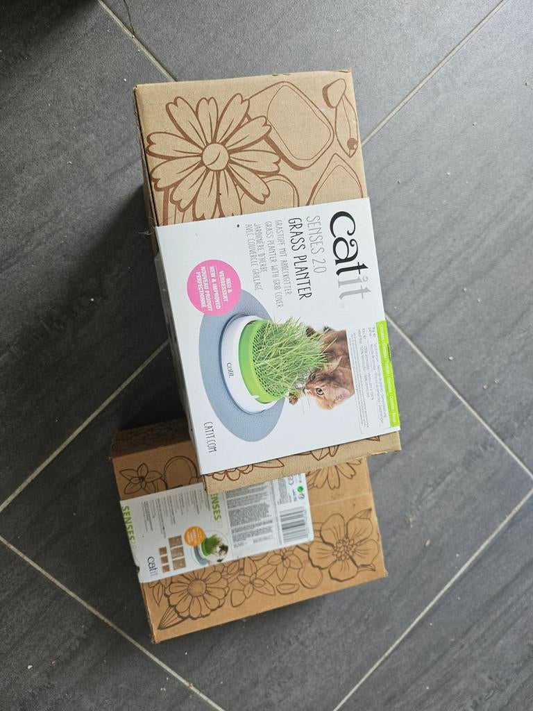 jardiniere d'herbe pour chat avec cpuvercle grillagé, Enlèvement