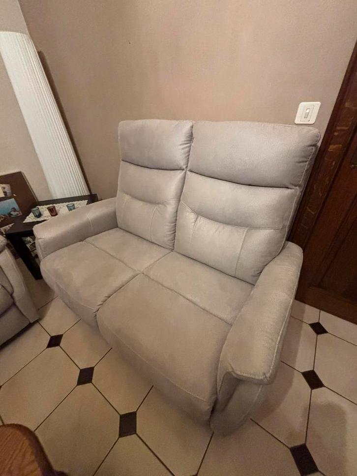 Salon 3 places + 2 places Relax électriques – Comme neuf, Maison & Meubles, Canapés | Sofas & Chaises Longues, Comme neuf, Enlèvement