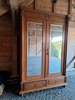 Antieke massief eiken kleerkast, Ophalen of Verzenden