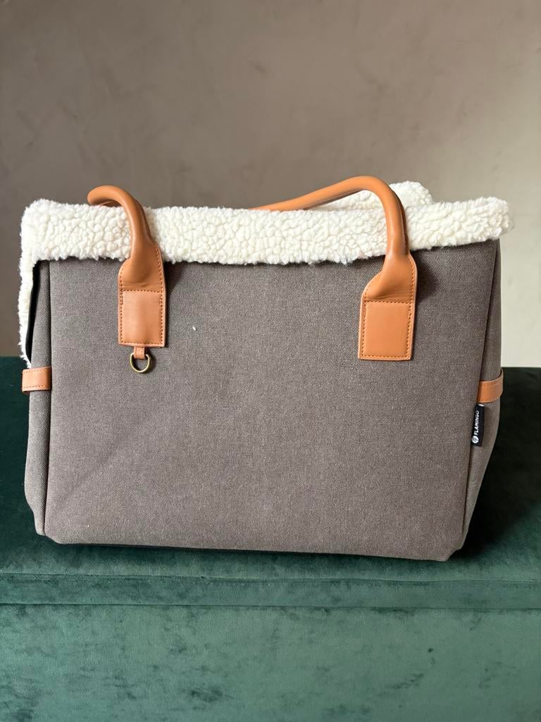 Flamingo draagtas Kuzco grijs/bruin, Ophalen, Zo goed als nieuw