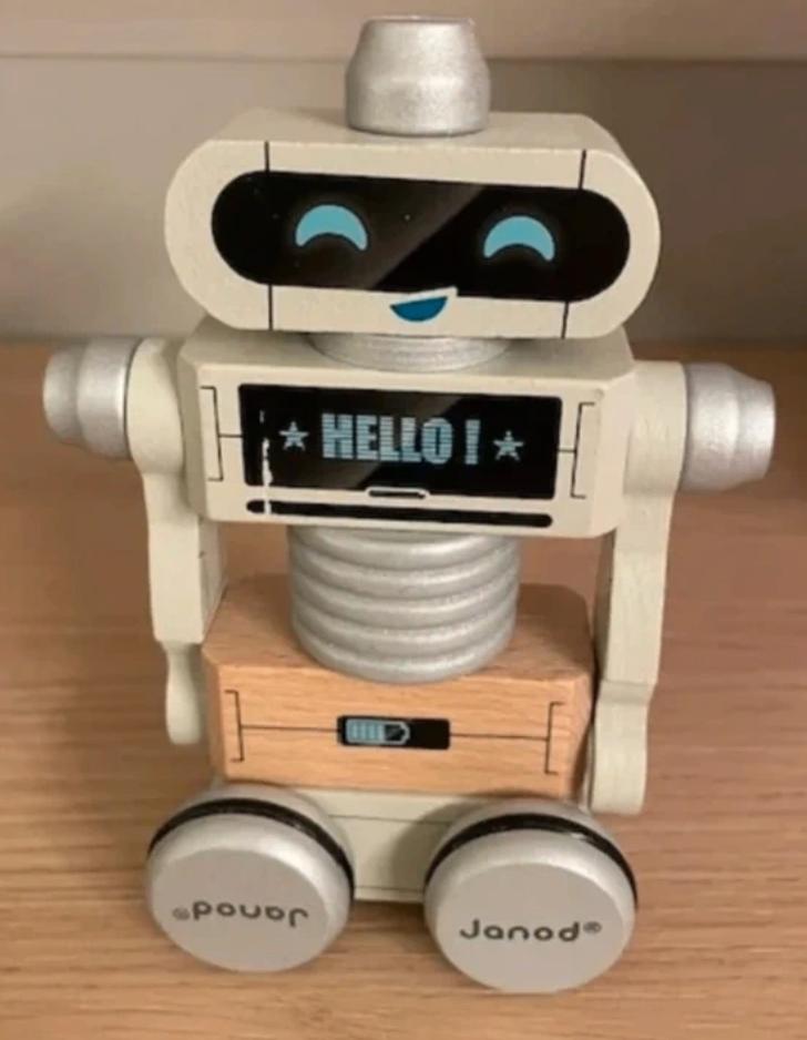 Jeux de construction Janod 3+ robo en bois, Envoi, Utilisé, Autres marques