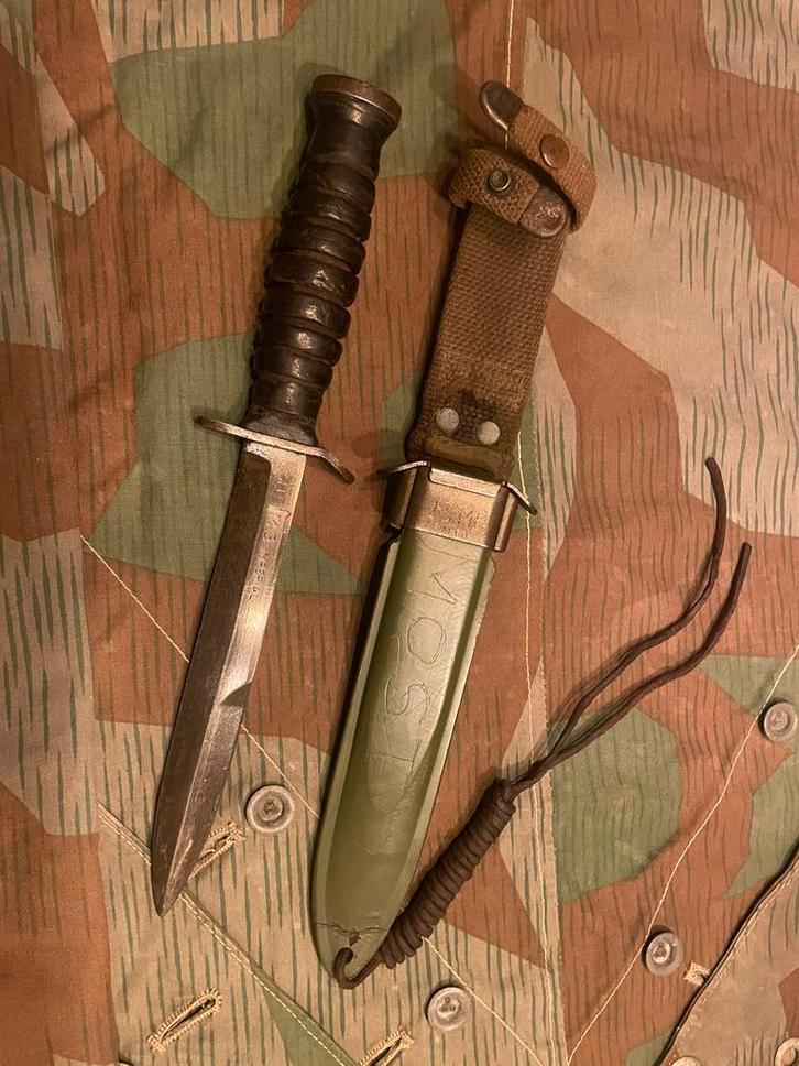 Couteau de tranchée Ww2 M3 Imperial avec étui américain M8, Collections, Objets militaires | Seconde Guerre mondiale, Armée de l'air