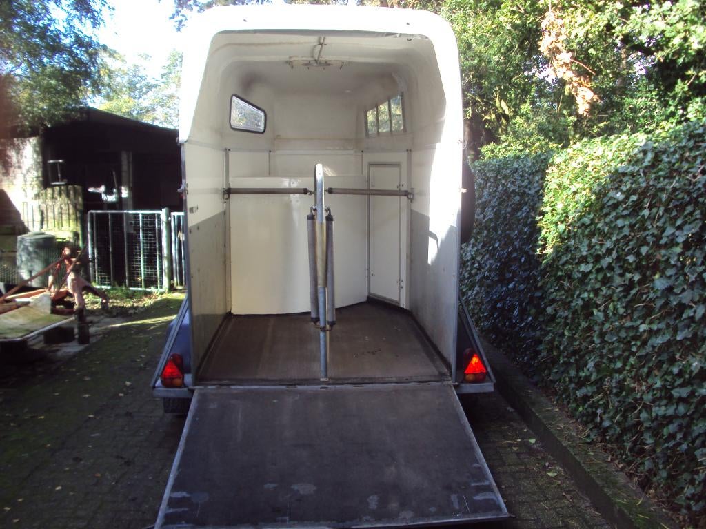 Paardentrailer, Ophalen, Zo goed als nieuw, Overige materialen, 2-paards trailer