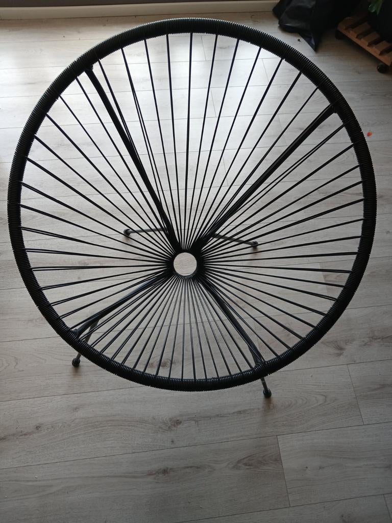 Fauteuil de jardin urban noir avec sa housse