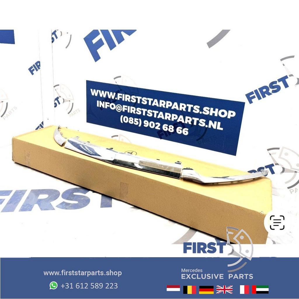 W205 AMG CHROME BUMPER SPOILER CHROOM BUMPERLIP Mercedes C K, Gebruikt, -, Ophalen of Verzenden, -