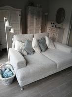 Licht grijze zetel, Huis en Inrichting, Zetels | Zetels, Ophalen, Driepersoons, Zo goed als nieuw, Rechte bank