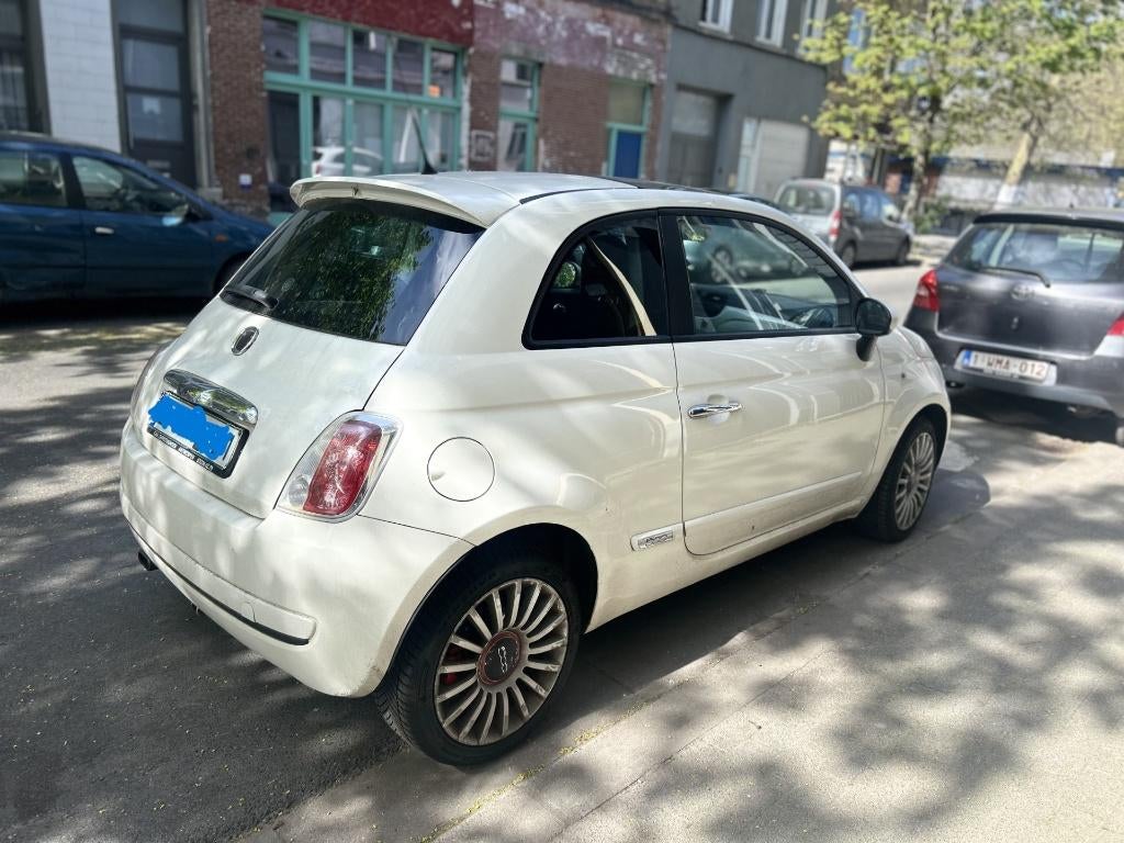 voiture fiat 500, Automaat, 4 zetels, Stof, Zwart