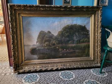 Groot schilderij van Jules Guiette beschikbaar voor biedingen