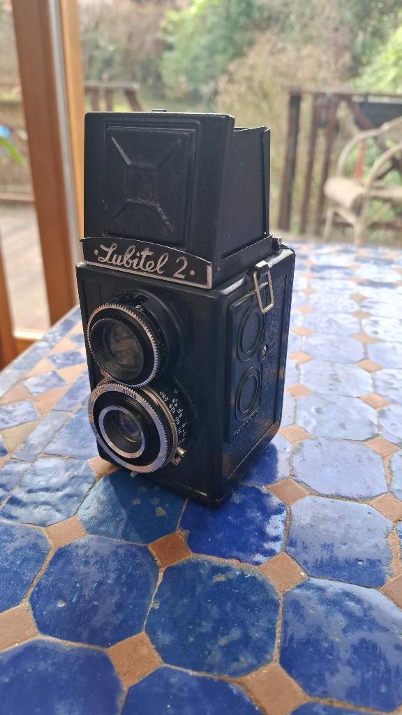 Lubitel 2 - functionele TLR, Audio, Tv en Foto, Fotocamera's Analoog, Gebruikt, Spiegelreflex, Overige Merken, Ophalen of Verzenden