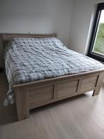 Bed+latebodem+matras, Huis en Inrichting, Slaapkamer | Bedden, 160 cm, Gebruikt, Hout, Ophalen