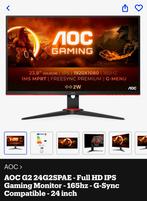 AOC G2 24G2SPAE 165hz full hd IPS gaming monitor, Computers en Software, HD, IPS, Zo goed als nieuw, Ophalen