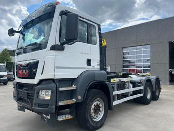 MAN TGS 33.460 6x4 containerhaak 2017, Achat, Euro 6, Entreprise, 2 places