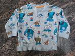 Mt 80 Grijze trui met diertjes, Kinderen en Baby's, Babykleding | Maat 80, Truitje of Vestje, Ophalen of Verzenden, Zo goed als nieuw