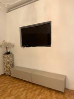 Topkwaliteit massief eiken TV-meubel 200x30x30 cm, grijs, Ophalen