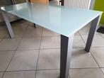 Table en verre ( pas de livreur️), 50 tot 100 cm, 150 tot 200 cm, Gebruikt, Rechthoekig