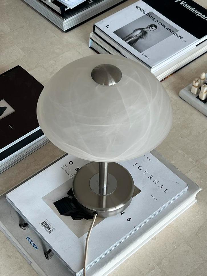 Vintage chroom mushroom lamp, Huis en Inrichting, Lampen | Tafellampen, Zo goed als nieuw, Ophalen