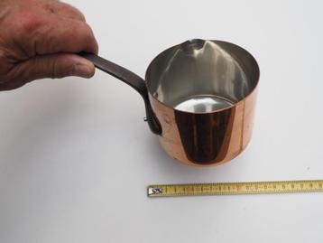 Petit poêlon en cuivre étamé de 10 cm beschikbaar voor biedingen