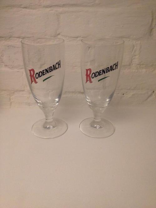 2 verres à bière Rodenbach, Collections, Verres & Petits Verres, Comme neuf, Enlèvement ou Envoi