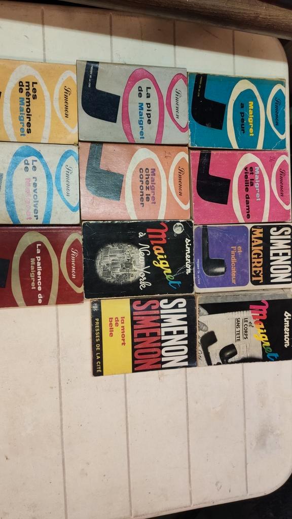 Lot Maigret (Simenon) in het Frans., Boeken, Detectives, Gelezen, Ophalen of Verzenden