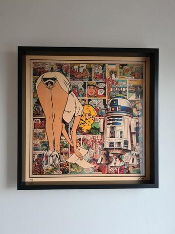 Popart, kunst, wanddecoratie, Kobalt  beschikbaar voor biedingen