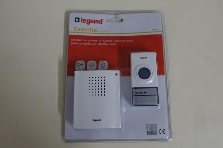 nieuwe draadloze deurbel Legrand, Maison & Meubles, Sonnettes, Neuf, Sans fil, Enlèvement ou Envoi
