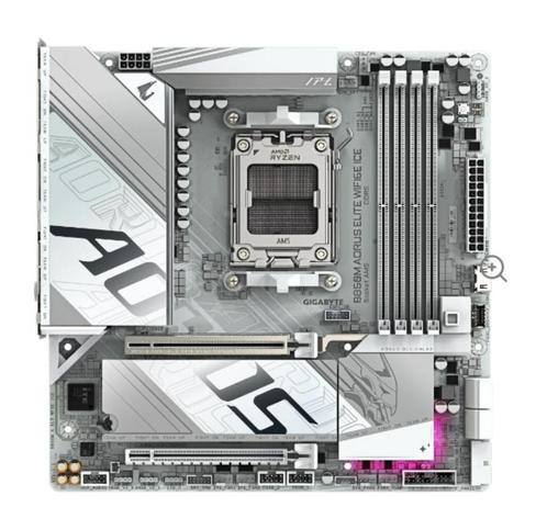 Gigabyte B850M AORUS ELITE WIFI6E ICE moederbord, Computers en Software, Moederborden, Zo goed als nieuw, AMD, DDR5, Ophalen