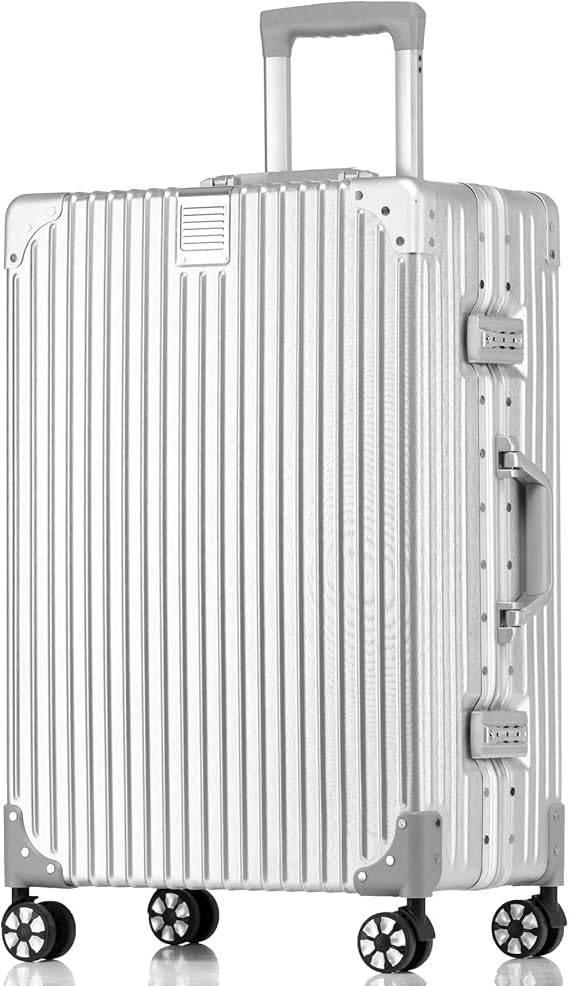 Reiskoffer | aluminium, trolleykoffer | GRATIS LEVERING, Handtassen en Accessoires, Koffers, Nieuw, Overige materialen, Slot, Uitschuifbare handgreep