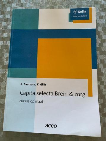 neurofysiologie : IK ?  - boek Capita selecta brein & zorg  beschikbaar voor biedingen