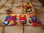 Speelgoed Fisher Price, sleutelhanger, rammelaar, balletje m, Ophalen of Verzenden, Zo goed als nieuw, Rammelaar, Met geluid