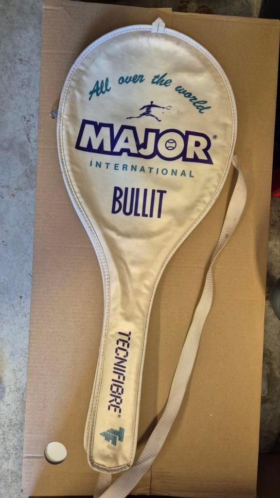 Housse de raquette de tennis vintage Major., Sports & Fitness, Raquette