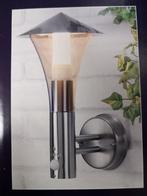 Buiten lamp met sensor roestvrij, Tuin en Terras, Ophalen of Verzenden, Zo goed als nieuw