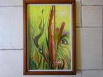 Lode Herreman, paneel, 47 x 32 cm, broze evenwicht 2002, Antiek en Kunst, Kunst | Schilderijen | Klassiek, Ophalen of Verzenden