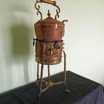 Rare bouilloire à thé ancienne en cuivre 19e siecle, Enlèvement ou Envoi, Cuivre