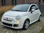 Fiat500c sport 2014 benzine met 49xxxkm nieuwstaat!, Auto's, Voorwielaandrijving, Cabriolet, Wit, Handgeschakeld