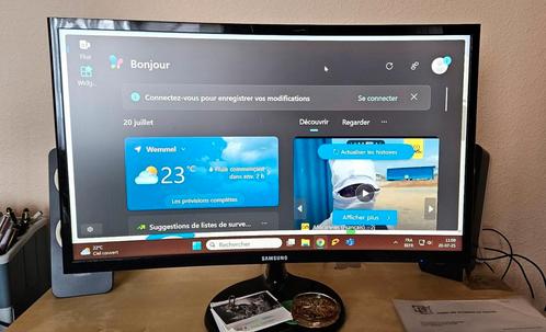 Écran Samsung C24F390FHUXEN 24”, Computers en Software, Monitoren, Zo goed als nieuw, Ophalen