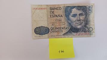 500 PESTAS SPANJE 1979, Postzegels en Munten, Bankbiljetten | Europa | Niet-Eurobiljetten, Ophalen of Verzenden, Overige landen