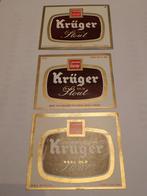 bieretiketten Kruger stout Eeklo, Verzamelen, Ophalen of Verzenden, Zo goed als nieuw, Overige typen, Overige merken