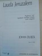 LAUDA JERUZALEM     Johan Duijck, Muziek en Instrumenten, Bladmuziek, Ophalen of Verzenden, Nieuw, Klassiek, Zang