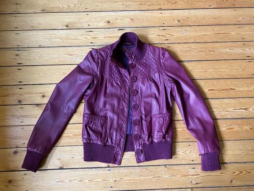 Lederen jas, mt 40, merk Bruno Antognini, in perfecte staat, Kleding | Dames, Jassen | Winter, Gedragen, Maat 38/40 (M), Overige kleuren