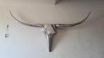 Longhoorn gewei, aluminium, BULL XL, 123 x 60 cm, Ophalen of Verzenden, Gebruikt