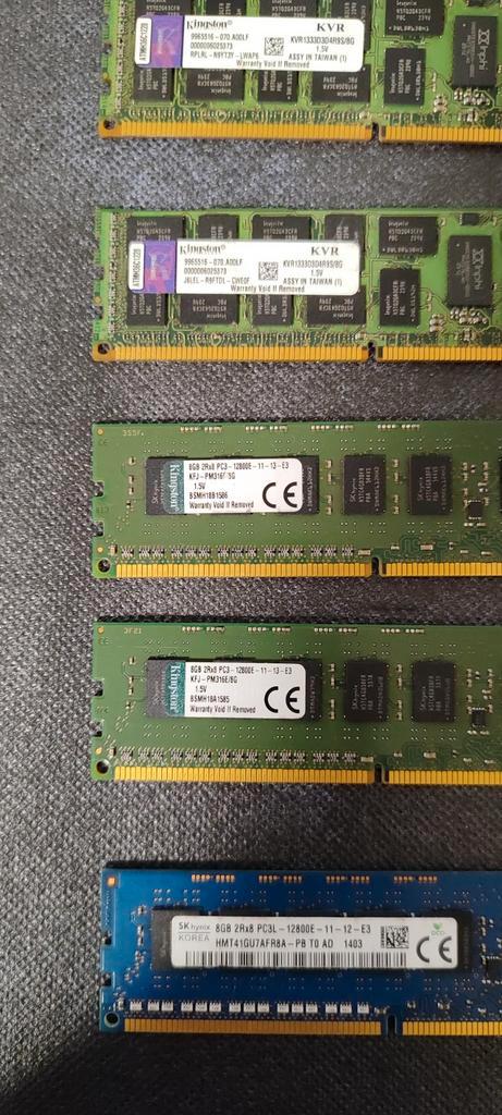 40 Gigabytes DDR3 RAM, Informatique & Logiciels, Mémoire RAM, Utilisé, Desktop, 8 GB, DDR3, Enlèvement