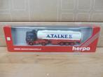 1:87 Herpa Mercedes Benz SK truck & Tank trailer A. Talke KG, Hobby en Vrije tijd, Ophalen of Verzenden, Zo goed als nieuw, Bus of Vrachtwagen