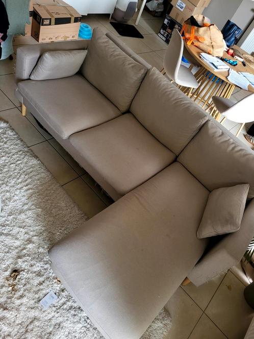 A donner : Canapé beige, Huis en Inrichting, Zetels | Zetels en Chaises Longues, Gebruikt, Stof, Ophalen